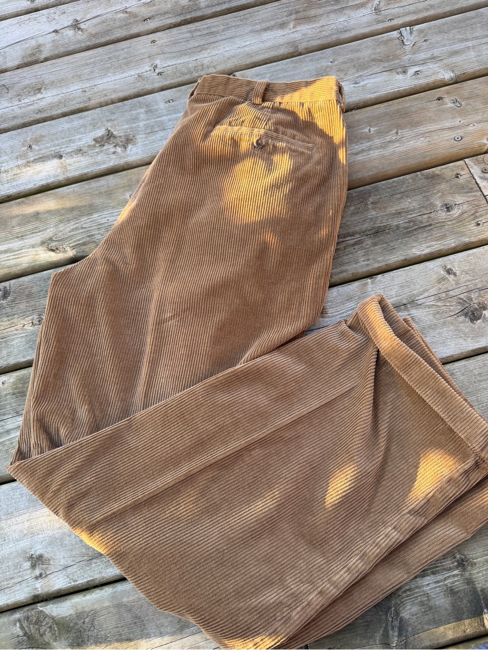Vintage Brooks Brothers 346 Corduroy Pants Brown W38 L34